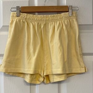 Brandy Melville Soft Yellow Athletic Shorts